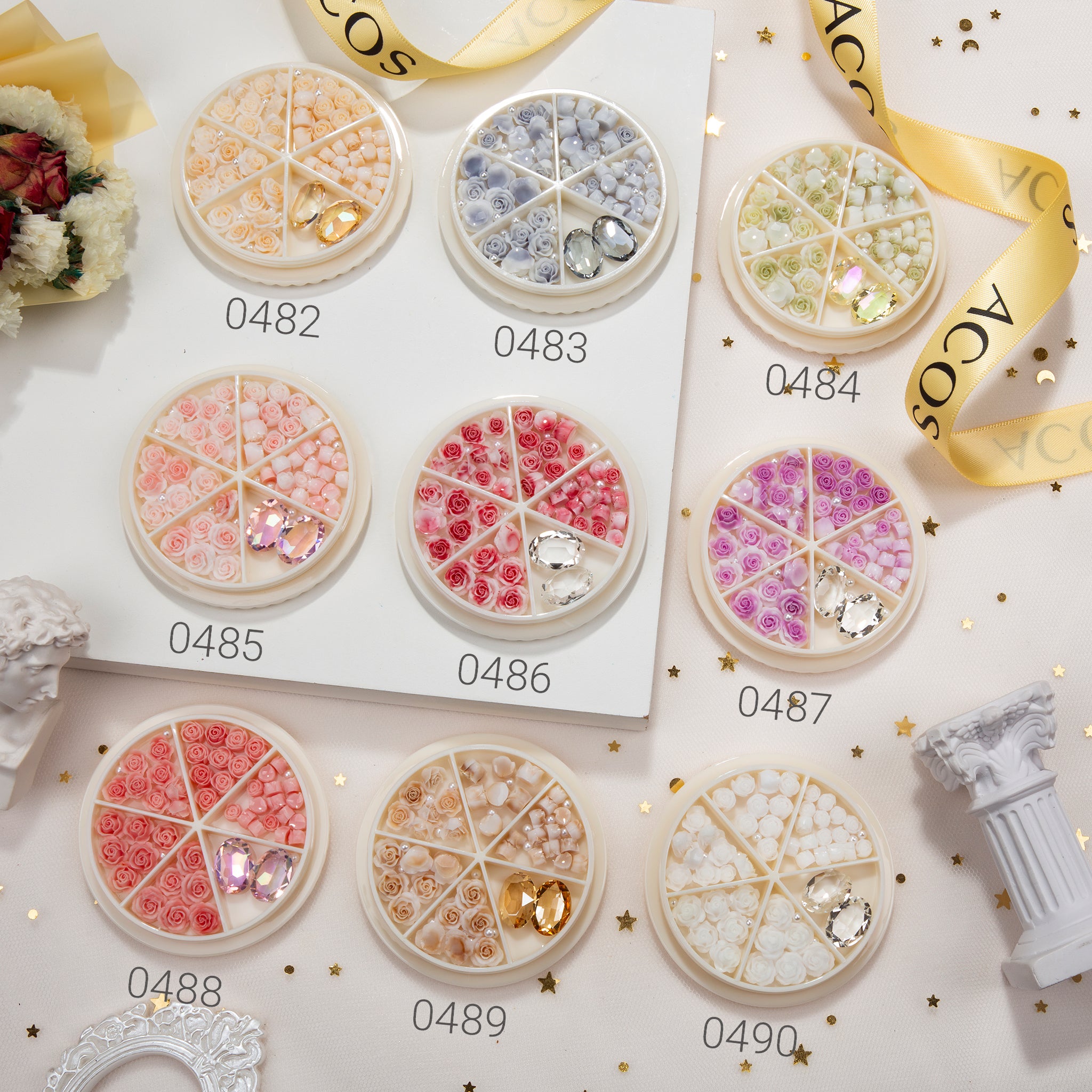 ACOS Resin Nail Art Decorations--5pcs/pack (#0009) - Lashmer