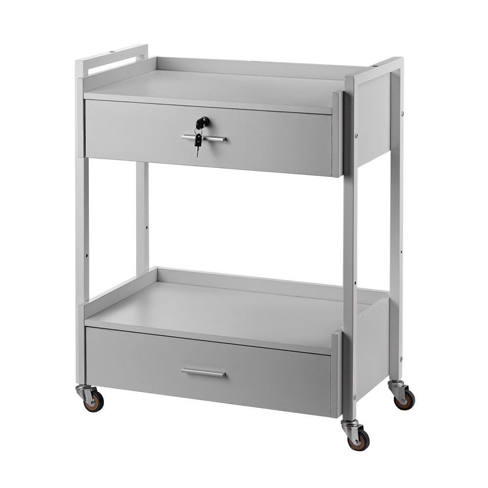 Karma Bakewell Beauty Trolley 2 Draw 08030410 - White Retail Karma