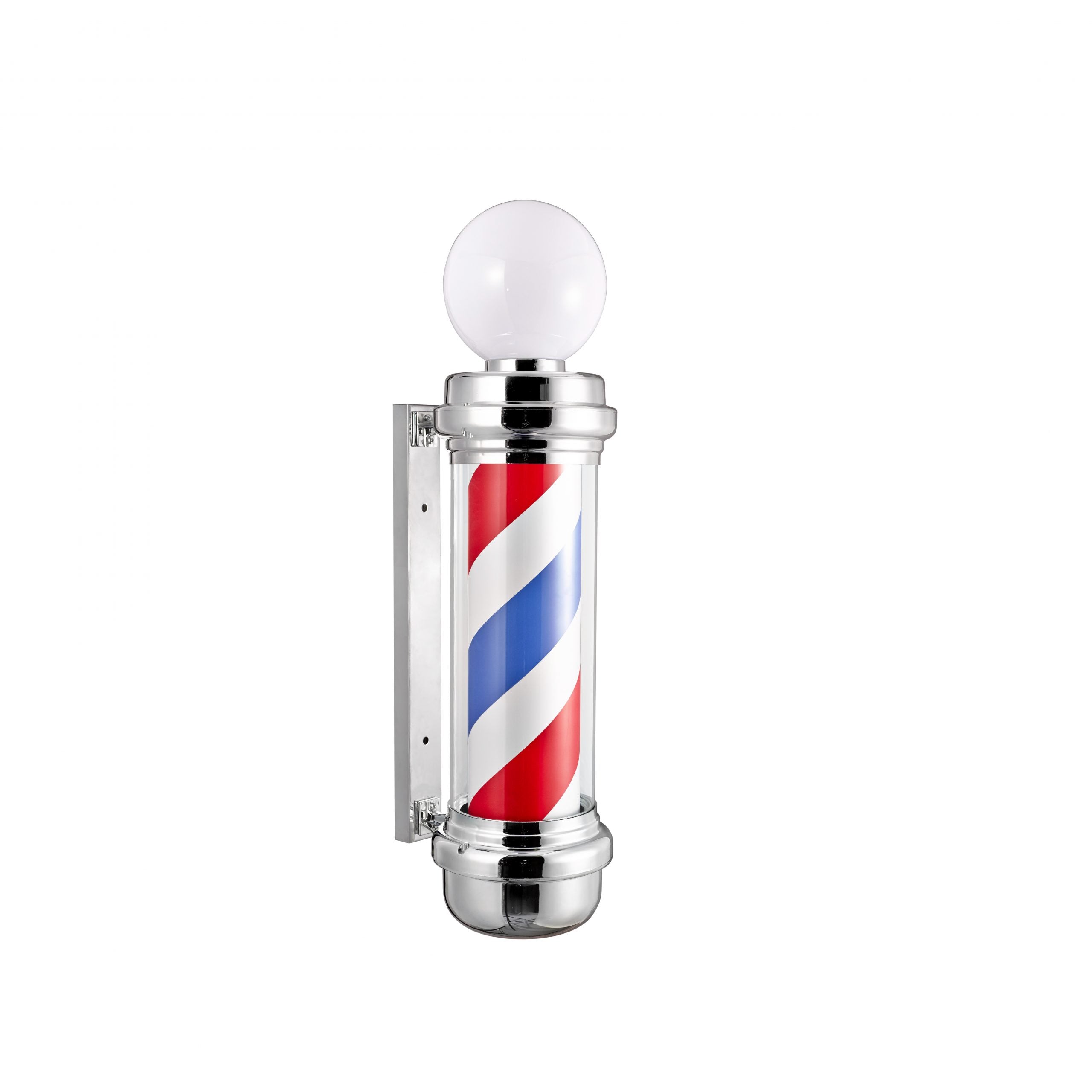 Karma Barber Pole #4 Chrome With Top Light 1102D Retail Karma