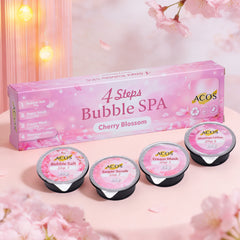 ACOS Bubble Spa Nail Deluxe Pedicure Kit 4 Steps - Cherry Blossom - Lashmer
