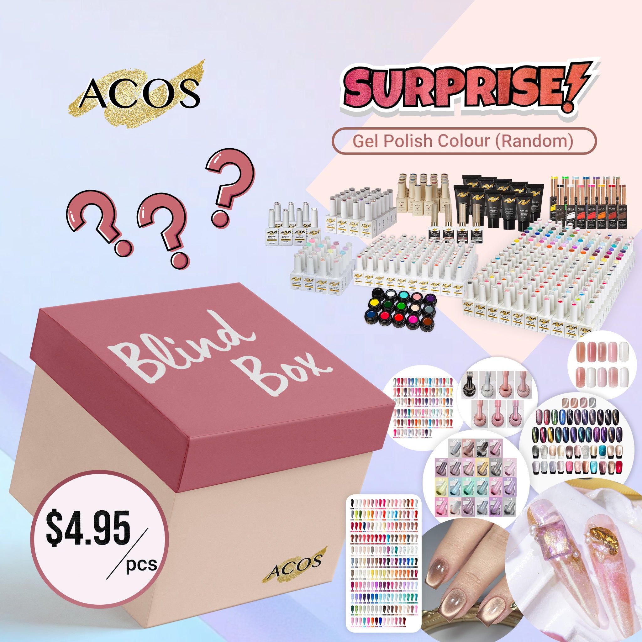 Gel Polish Color Blind Box--20 Bottles - Lashmer