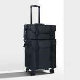 Karma Two Piece Black Nylon Salon Trolley Case with Draws & Shoulder Strap