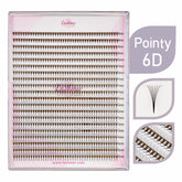 Lashmer 6D Ultra Dark Pointy Narrow Fans (900 Fans) - Lashmer