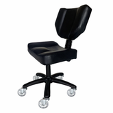 Karma Stanley Adjustable Stool with Back – Black 07090101 - Lashmer