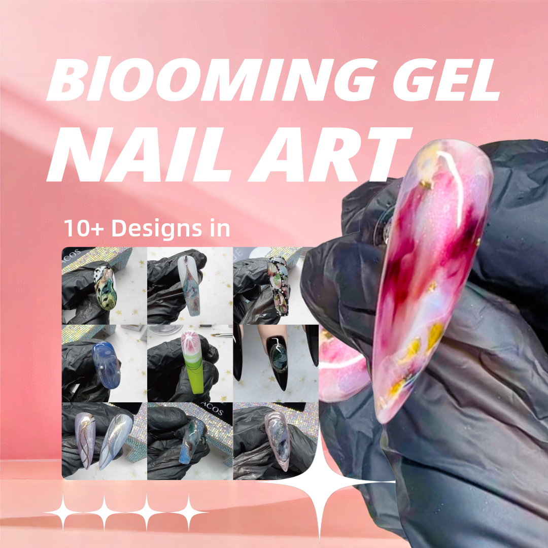 ACOS Blooming Gel Nail Art ć10 in onećShort Course - Lashmer