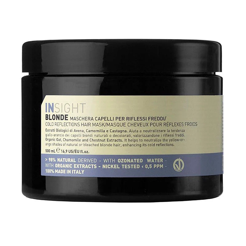 Insight Blonde Cold Reflections Brightening Hair Mask 500ml - Lashmer