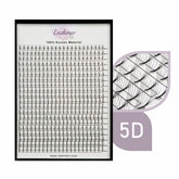 XL tray-Long Stem Premade Fans | Lashmer | C, D Curl--5D - 20 Lines - 440 Fans, Ultra Black - Lashmer