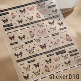 ACOS Nail Art Stickers -- Butterfly #001 - Lashmer