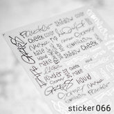 ACOS Nail Art Stickers -- Letter #005 - Lashmer