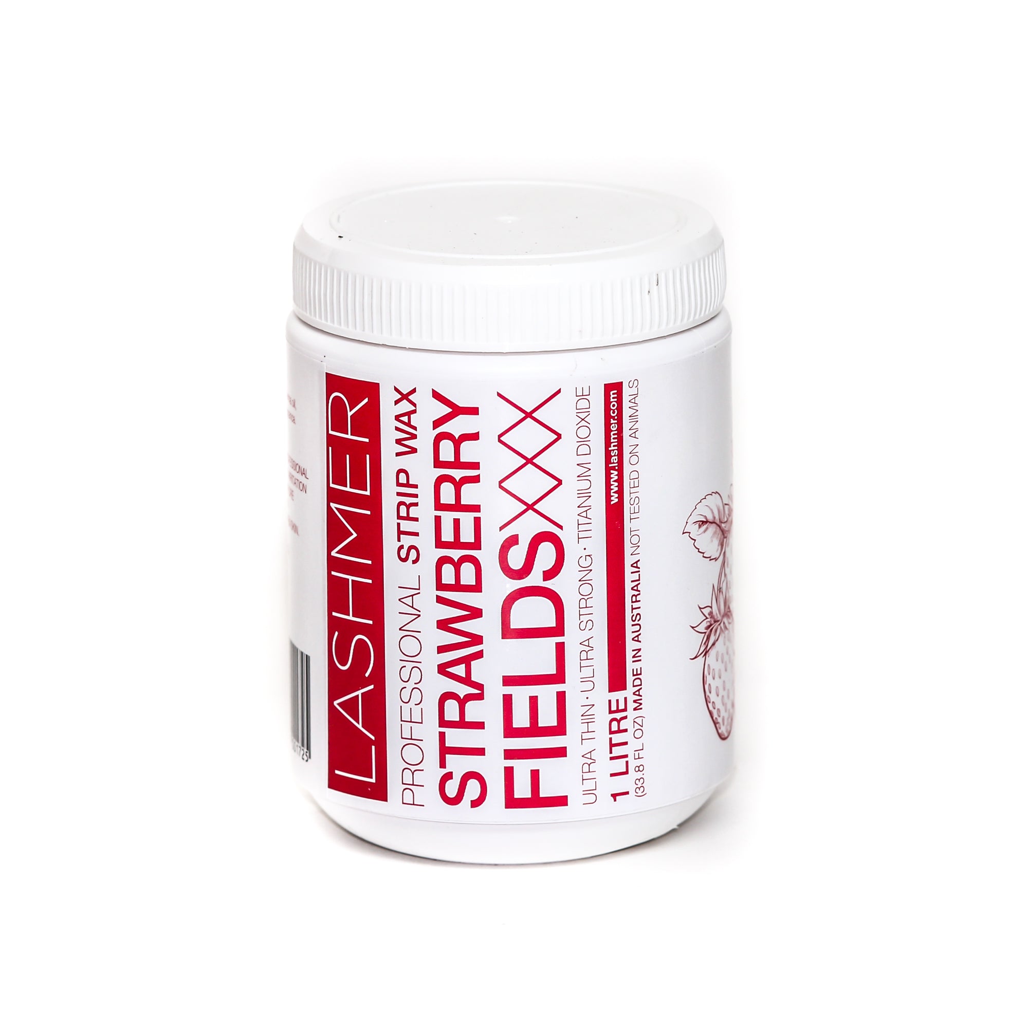 Lashmer Professional Natural Strip Wax / Strawberry Fields 1 Litre - Lashmer