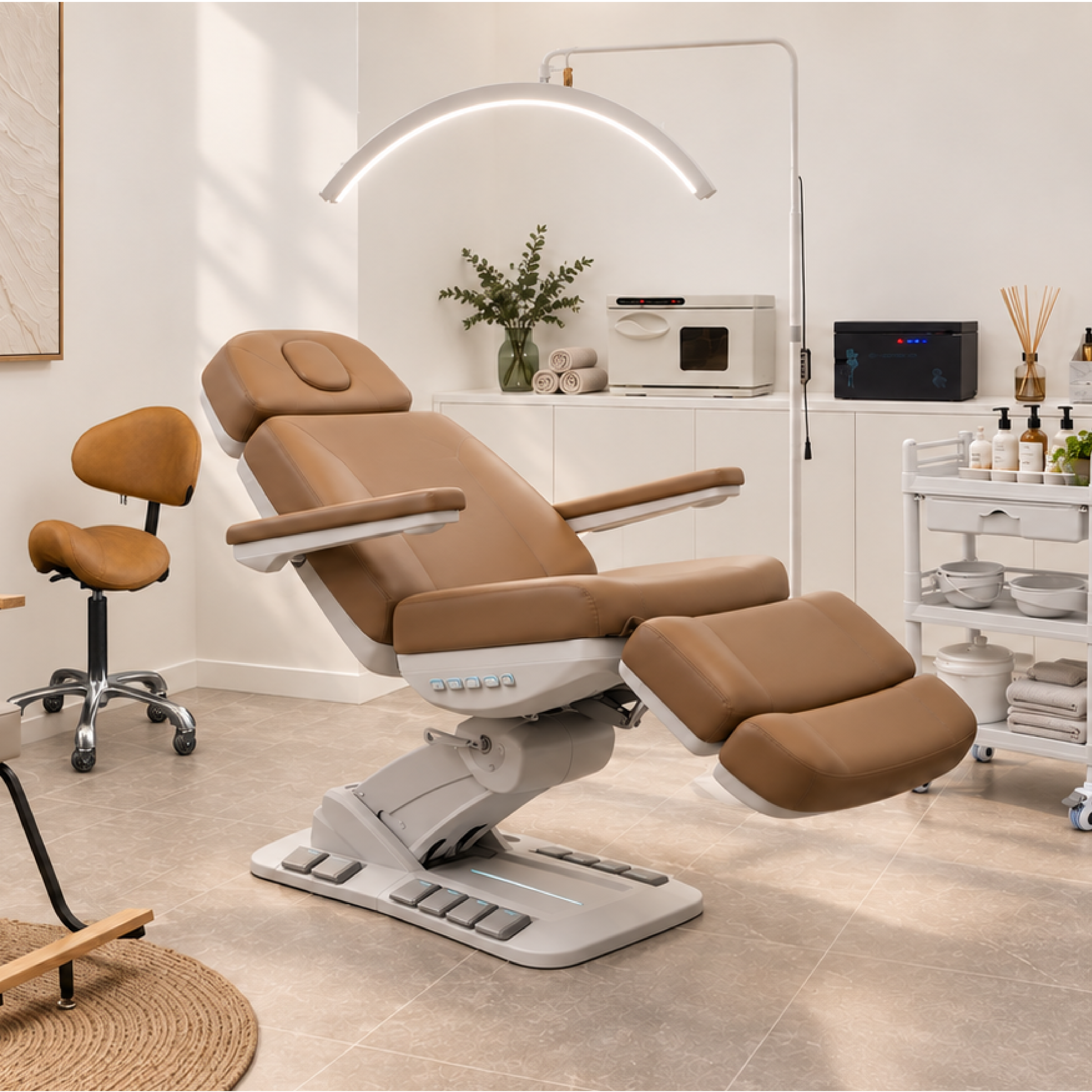 Organic Natural lash studio fitout package styled room