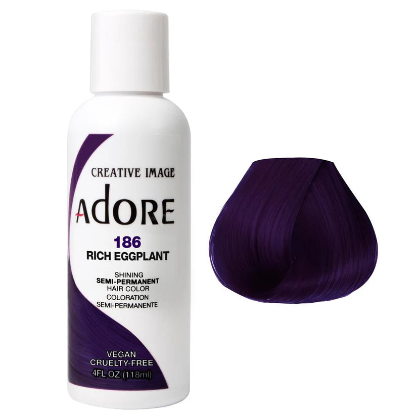 Hi Lift Adore Semi Permanent Color Rich Eggplant #186 - Lashmer