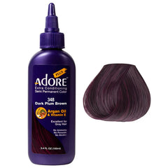 Hi Lift Adore Plus Semi Permanent Color Dark Plum Brown #348 - Lashmer