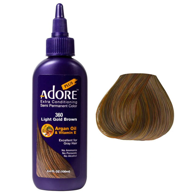Hi Lift Adore Plus Semi Permanent Color Light Gold Brown #360 - Lashmer