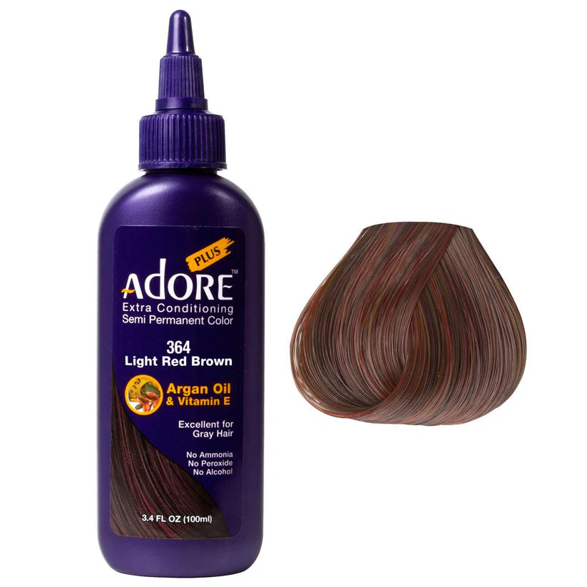 Hi Lift Adore Plus Semi Permanent Color Light Red Brown #364 - Lashmer