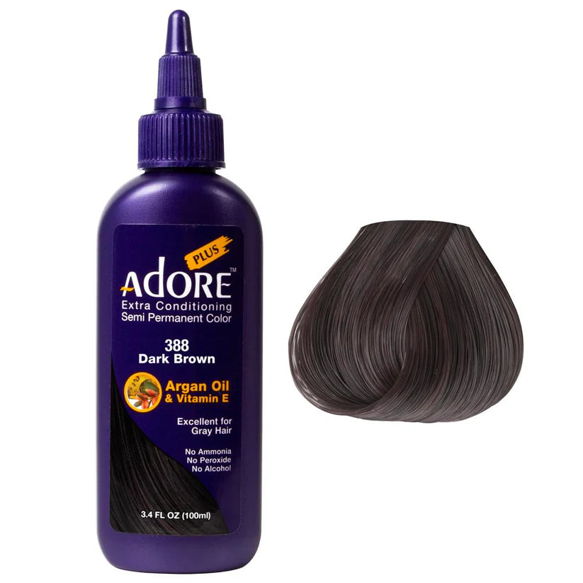 Hi Lift Adore Plus Semi Permanent Color Dark Brown #388 - Lashmer