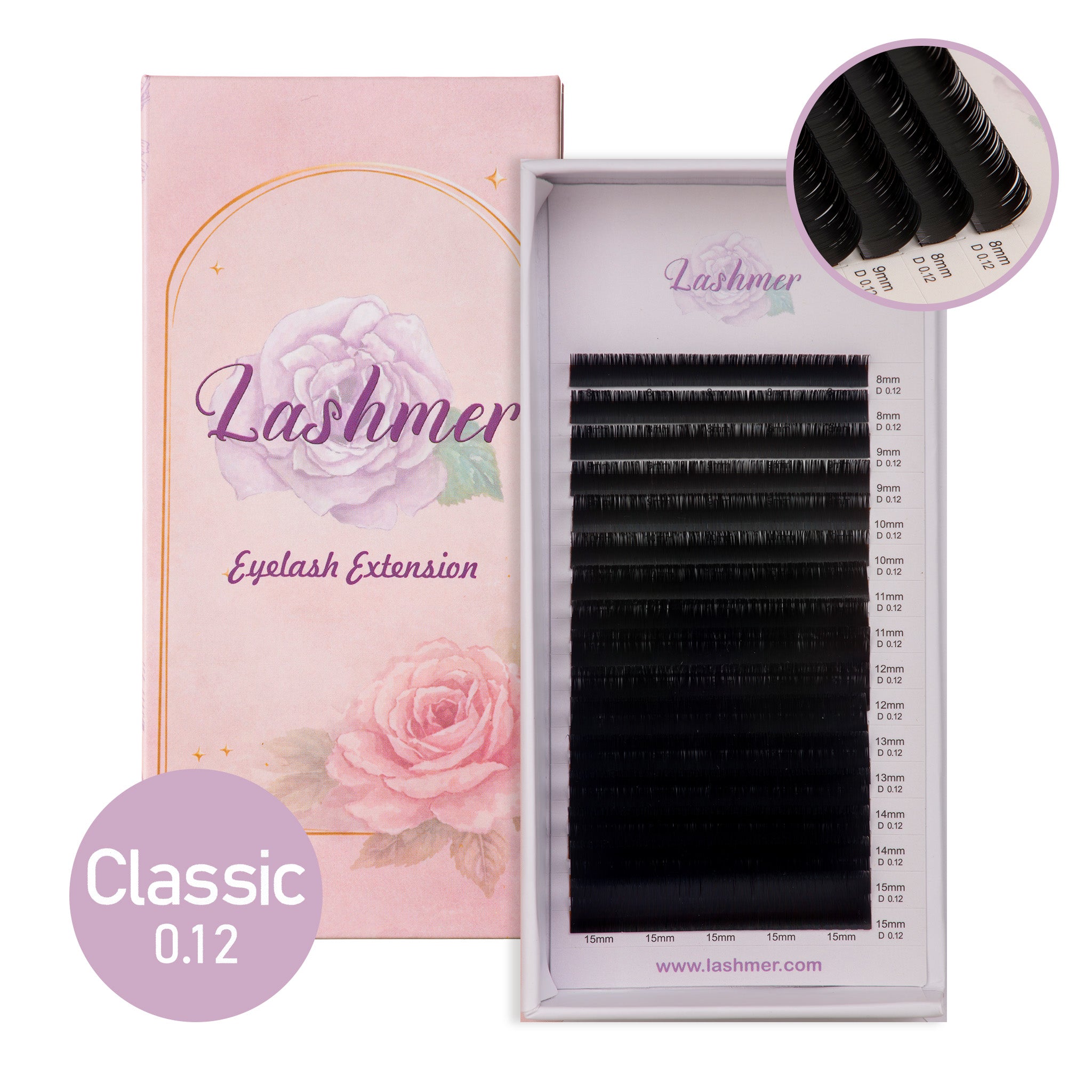 Classic Lashes Thickness (0.10/0.12) 16 Lines - Lashmer