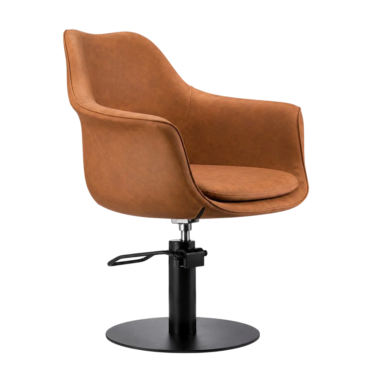 Ghế Salon Karma Cronulla 02050501 - Màu Nâu Tan với Chân Tròn Đen & Bơm Đen