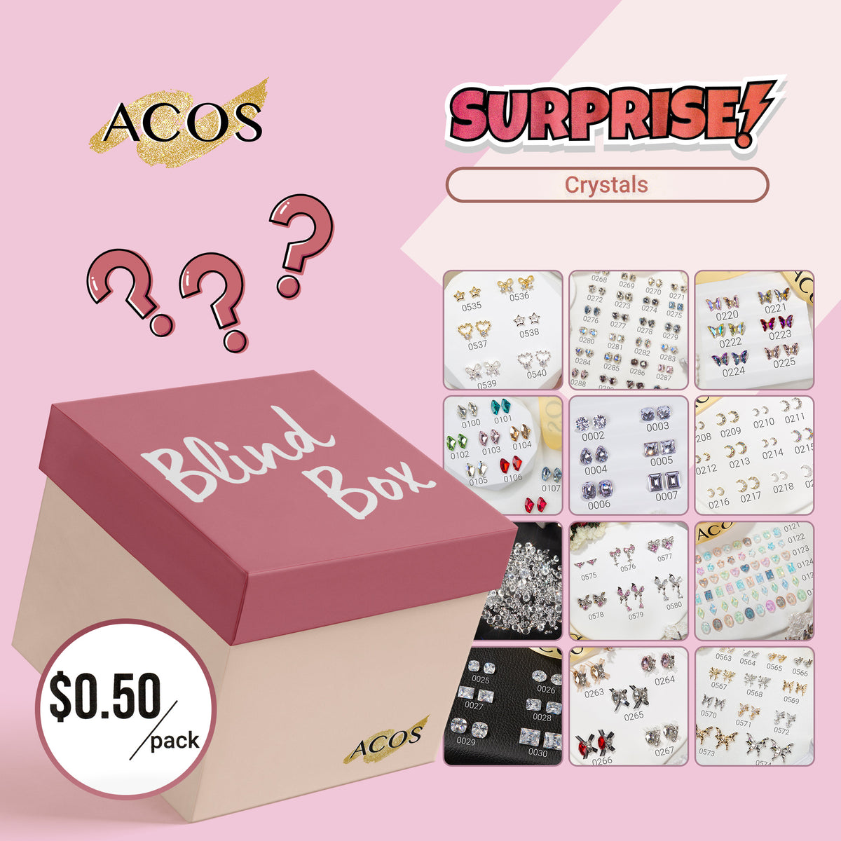 Blind Box (Crystals)--50 jars - Lashmer