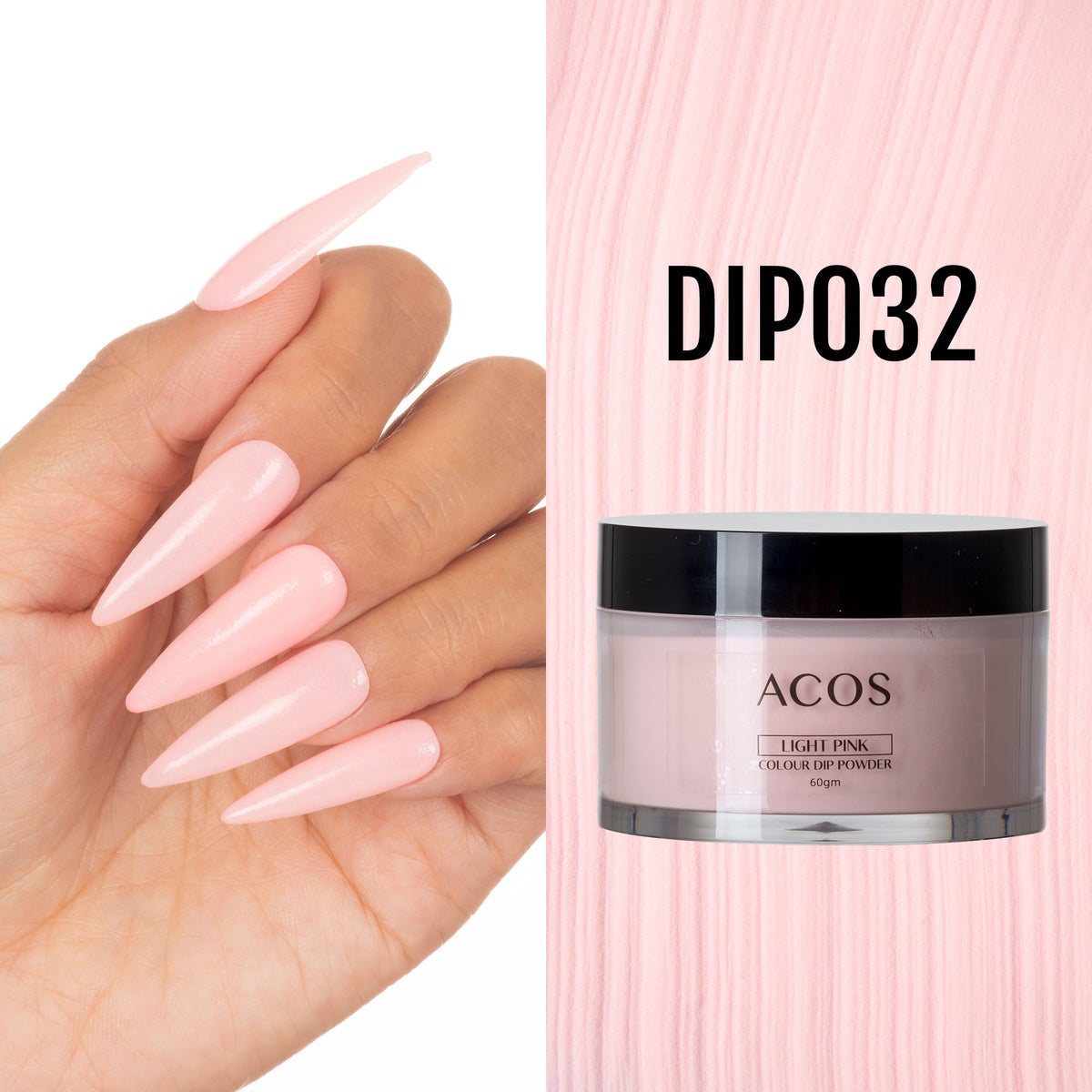 ACOS Dipping Powder Light PInk  Colour (60g) - Lashmer