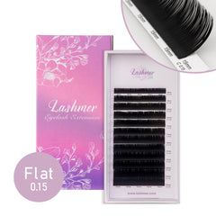 Matt Black Flat  Lashes (0.15/0.20) C Curl - Lashmer