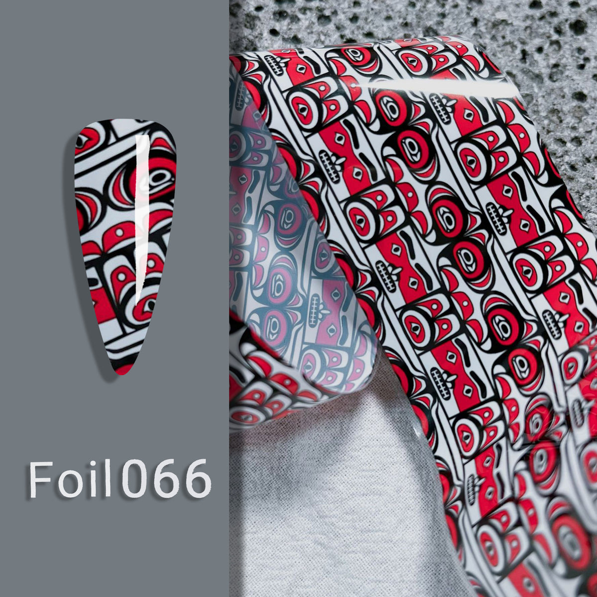ACOS Transfer Foil Roll - Black Red Foil - Lashmer