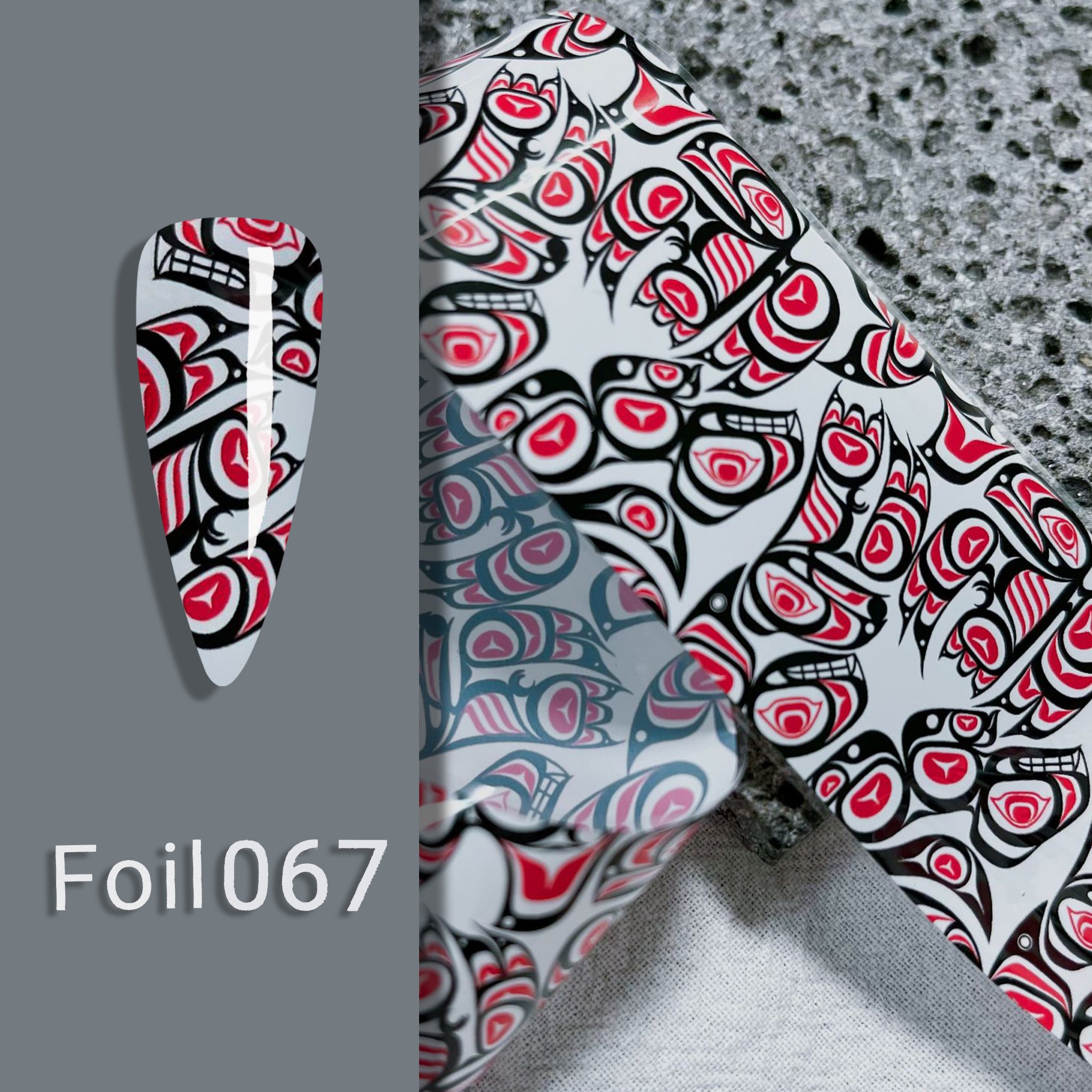 ACOS Transfer Foil Roll - Black Red Foil - Lashmer