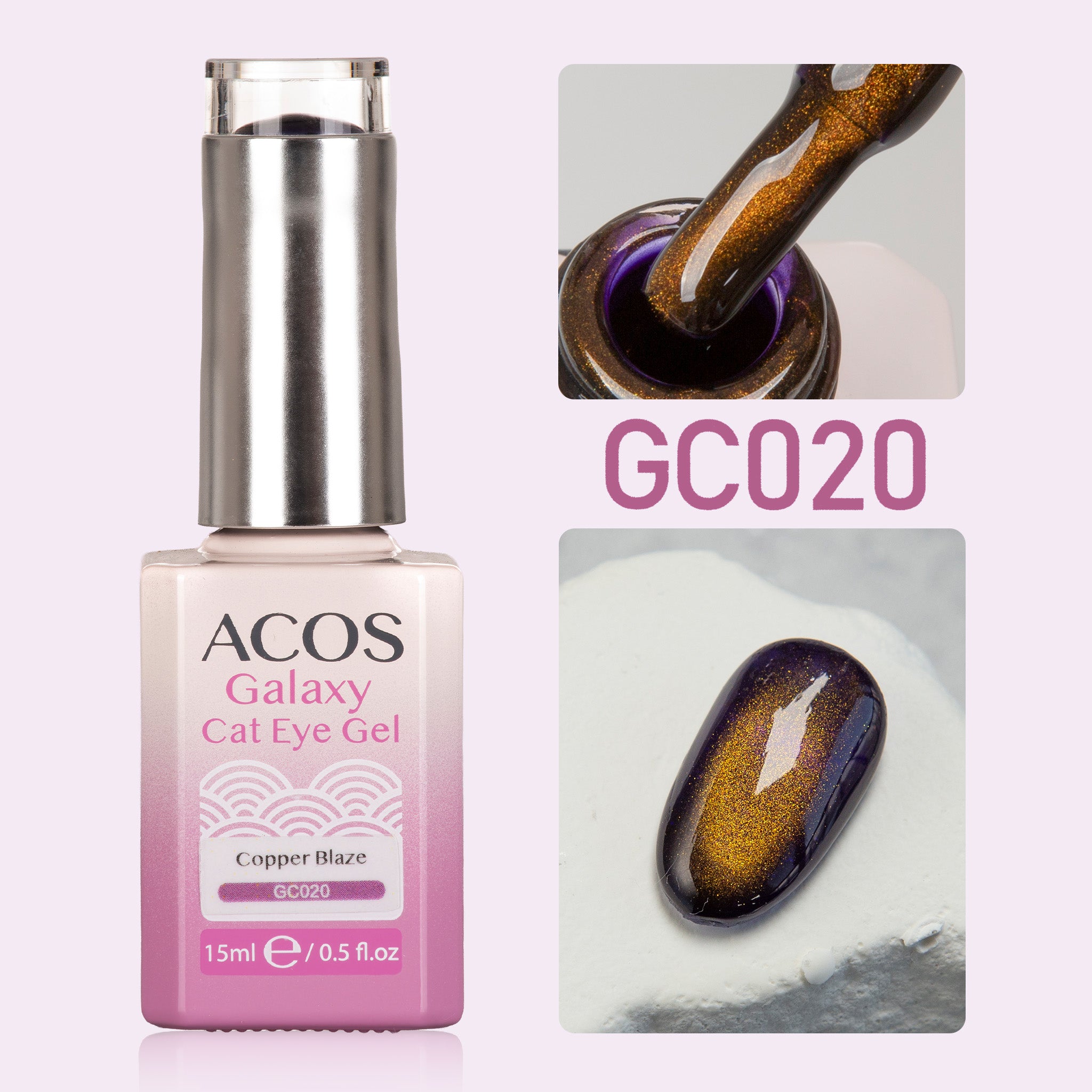 ACOS Galaxy Cat Eye Gel Colour (15ml) - Lashmer