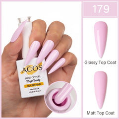 ACOS Magic Beauty Gel Polish Colour BLUSH PINK (179) - Lashmer