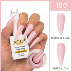 ACOS Magic Beauty Gel Polish Colour BARELY PINK (180) - Lashmer