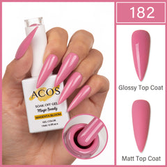 ACOS Magic Beauty Gel Polish Colour MAGENTA BLOOM (182) - Lashmer