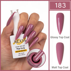 ACOS Magic Beauty Gel Polish Colour PLUM VELVET (183) - Lashmer