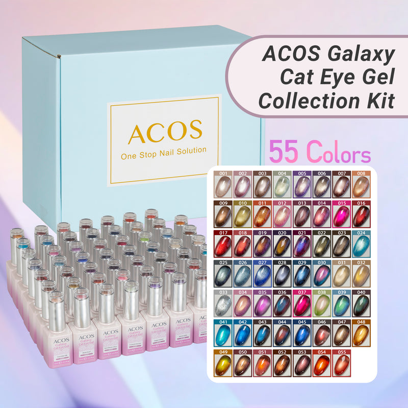 ACOS Galaxy Cat Eye Gel Collection Kit (55 colours) - Lashmer