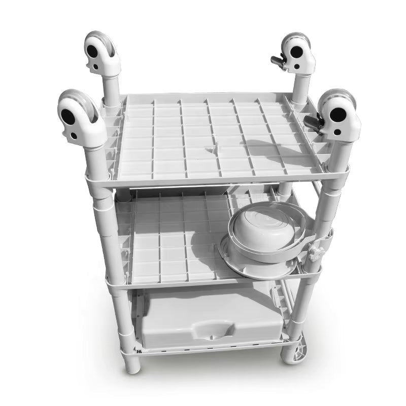 Karma Limmen 3 Tier Beauty & Medical Trolley Large - Lashmer