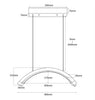 Karma LED 28″ Ceiling Mounted Lamp Black 010901 - Lashmer