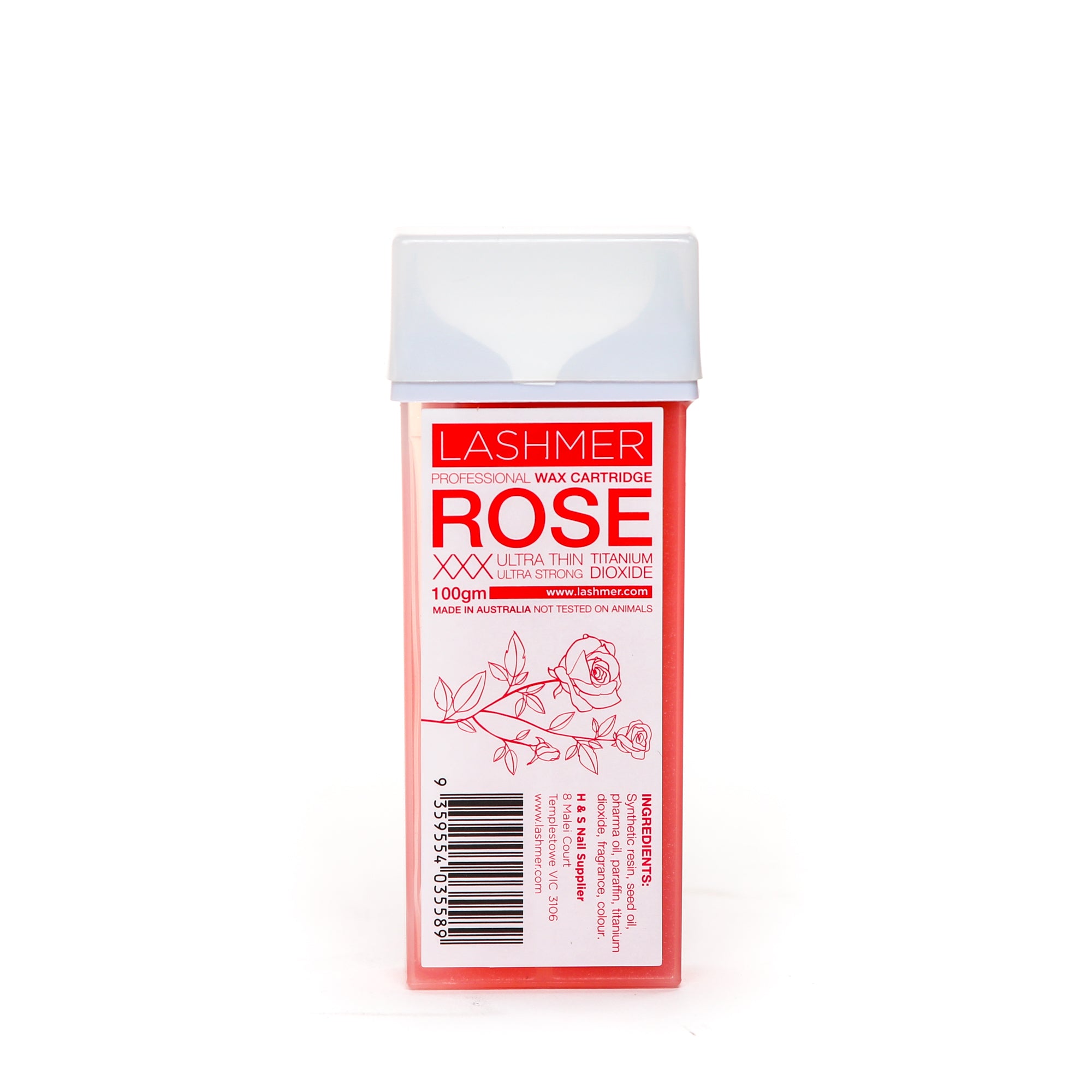 Lashmer Professional Roll-On Wax / Rose 100g - Lashmer