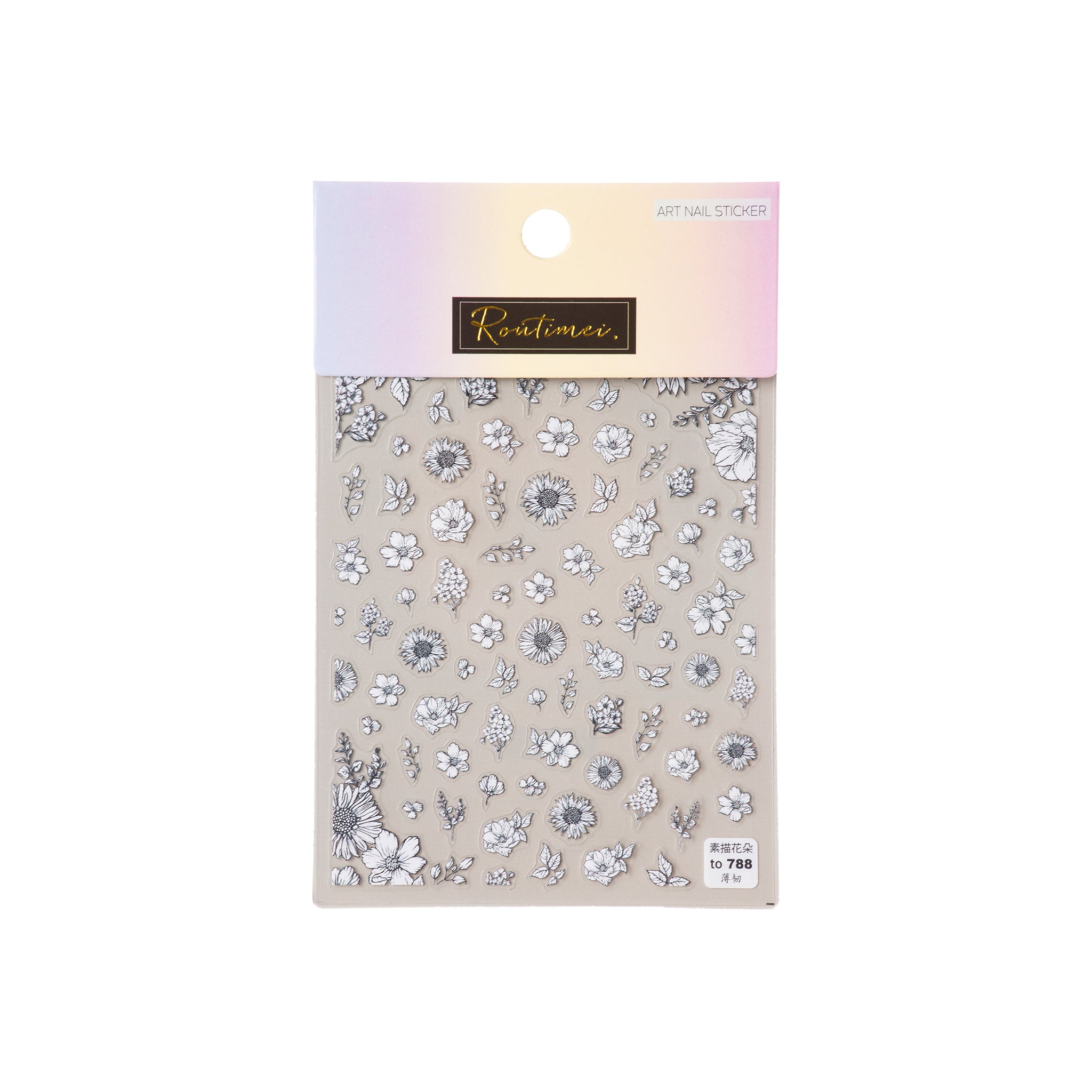 Nail Art Stickers -- Flowers - Lashmer