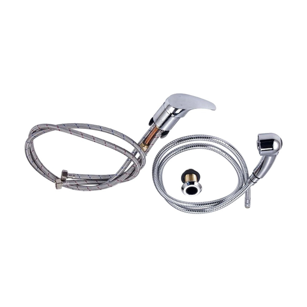 Karma Wash Basin Flip Mixer and Dual Spray Shower Head Hose Set 00010602 Shampoo Unit Accessories Karma