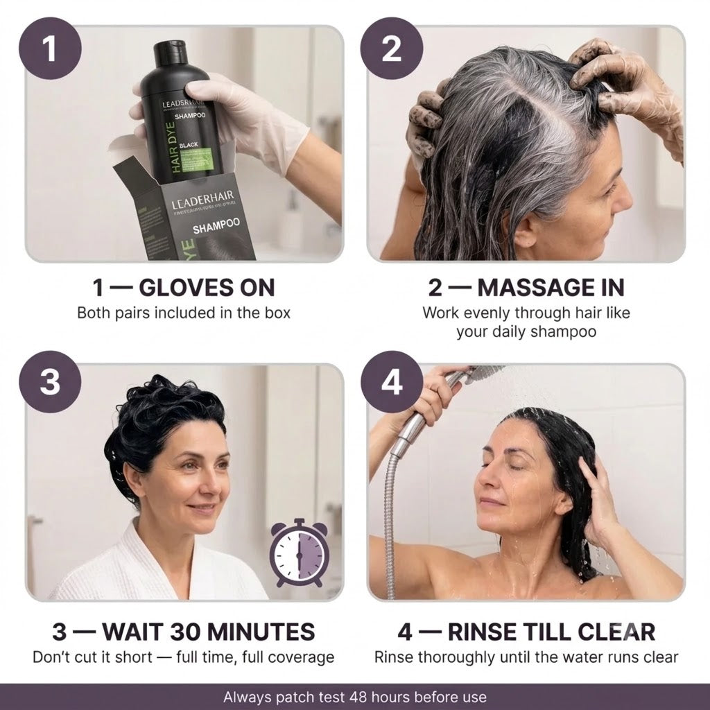 LEADERHAIR™ Hair Dye Shampoo - MV hair and beauty