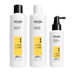 Nioxin Scalp + Hair Thickening System 1 LIGHT THINNING LIGHT THINNING / NATURAL UNTREATED HAIR - Lashmer