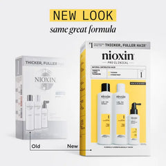 Nioxin Scalp + Hair Thickening System 1 LIGHT THINNING LIGHT THINNING / NATURAL UNTREATED HAIR - Lashmer