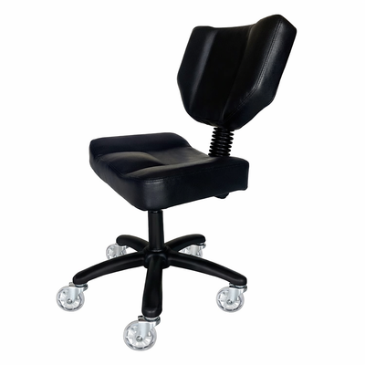 Karma Stanley Adjustable Stool with Back – Black 07090101 - Lashmer