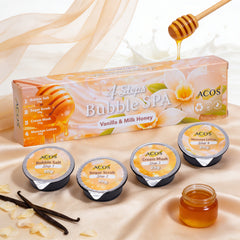 ACOS Bubble Spa Nail Deluxe Pedicure Kit 4 Steps - Vanilla&Milk Honey - Lashmer