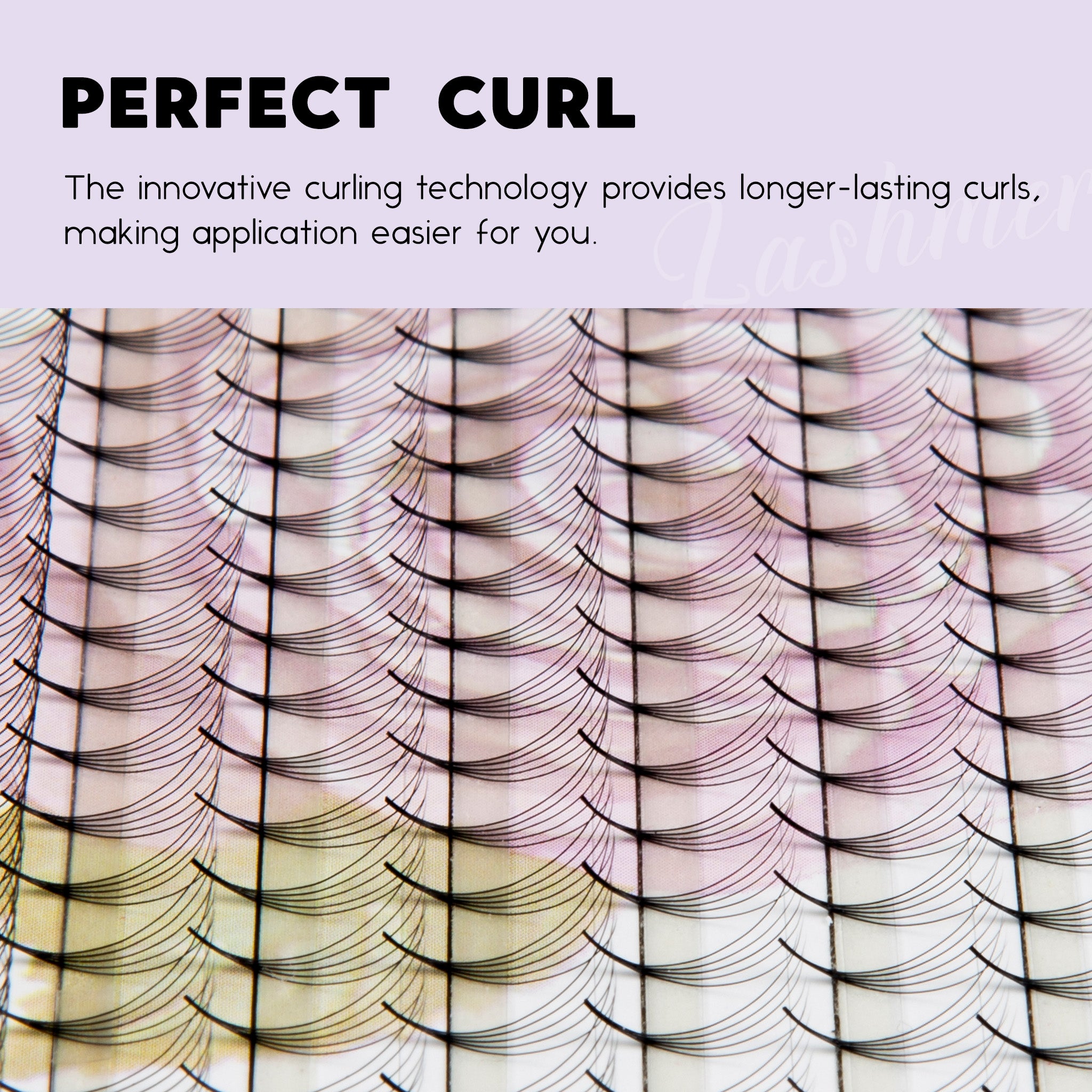 XL tray-Short Stem Premade Fans | Lashmer | C, D Curl--5D  - 20 Lines - 440 Fans, Ultra Black - Lashmer