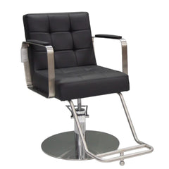Karma Lithgow Salon Chair Black/Silver 02130102 Retail Karma
