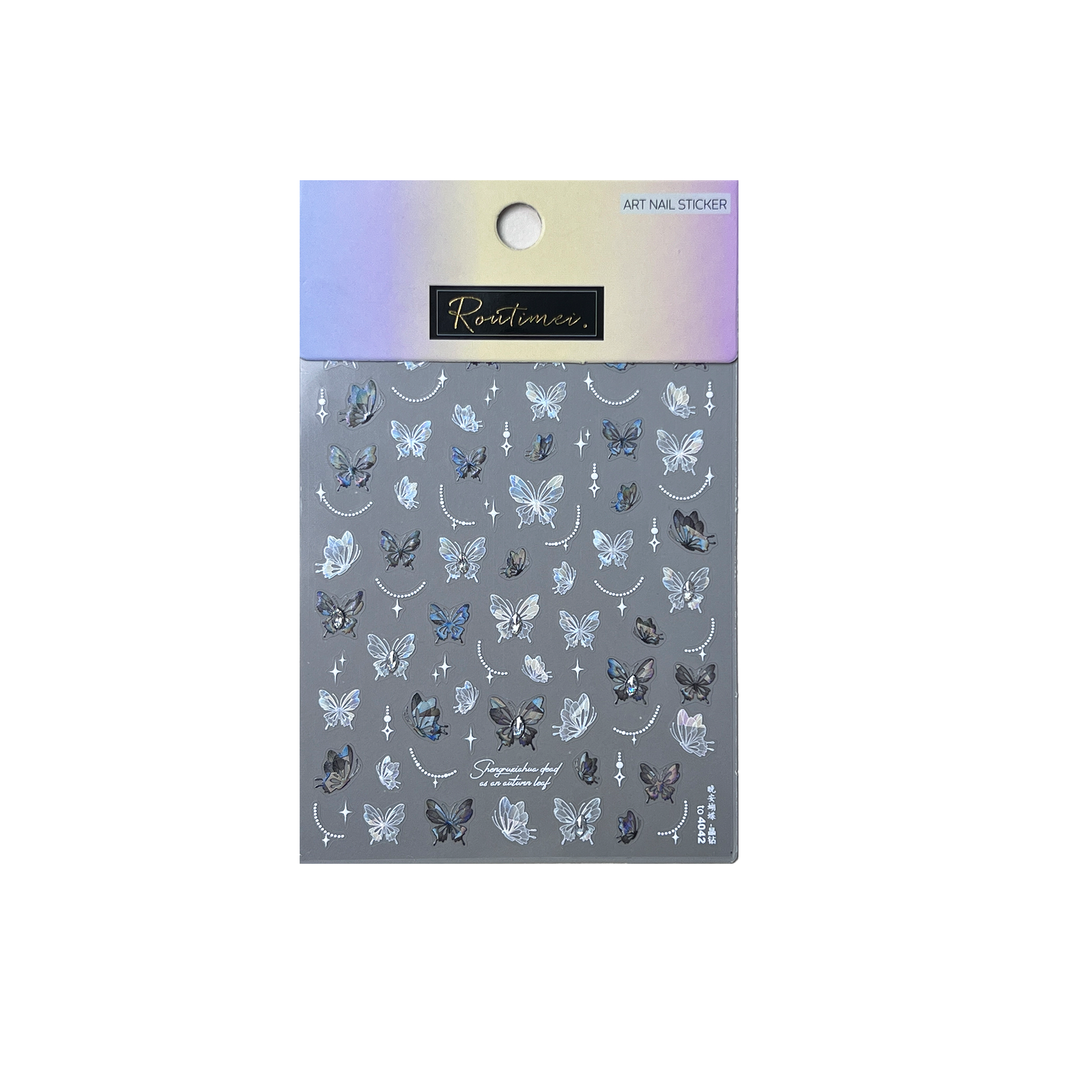 ACOS Nail Art Stickers -- Butterfly #011 - Lashmer