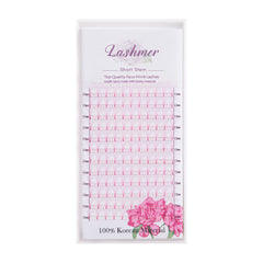 Pink 5D Premade fans Short Stem - Lashmer Nails&Eyelashes Supplier